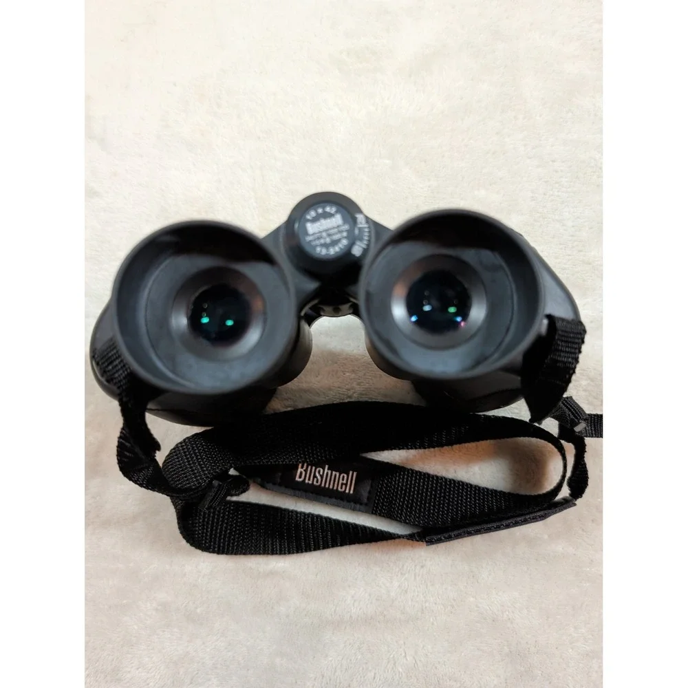Bushnell 10x42 Waterproof Binoculars Black Model 73-2410 with Neck Strap
